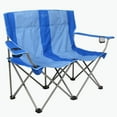 thumbnail image 1 of Kamp-Rite Outdoor Camping Beach Patio Sports Double Folding Lawn Chair, Blue, 1 of 5