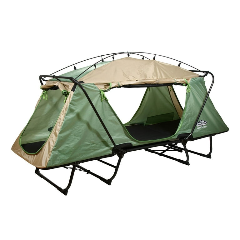 Kamp Rite Oversized Quick Setup 1 Person Camping Combo Portable Bed Chair Tent with Domed Top Walmart