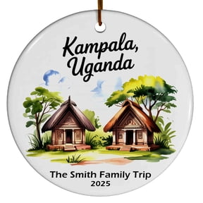 Kampala Uganda Christmas Ornament, Collection of City Travel Souvenirs for Family and Friends, Christmas Tree Ornament City Travel, Trips of The Year, Christmas Ornament 2025