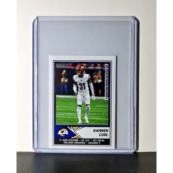 Kamren Curl 2024 Panini NFL Sticker #519 Los Angeles Rams