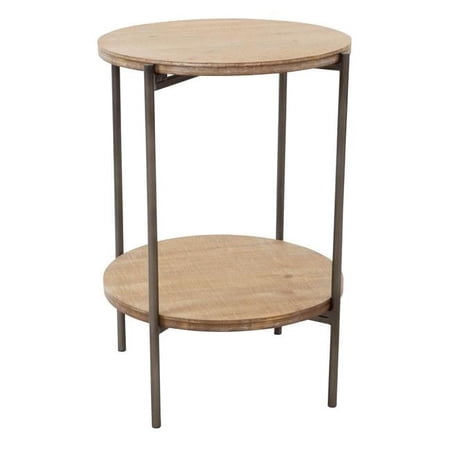 Kamryn Modern Accent Table - Tan & Brown