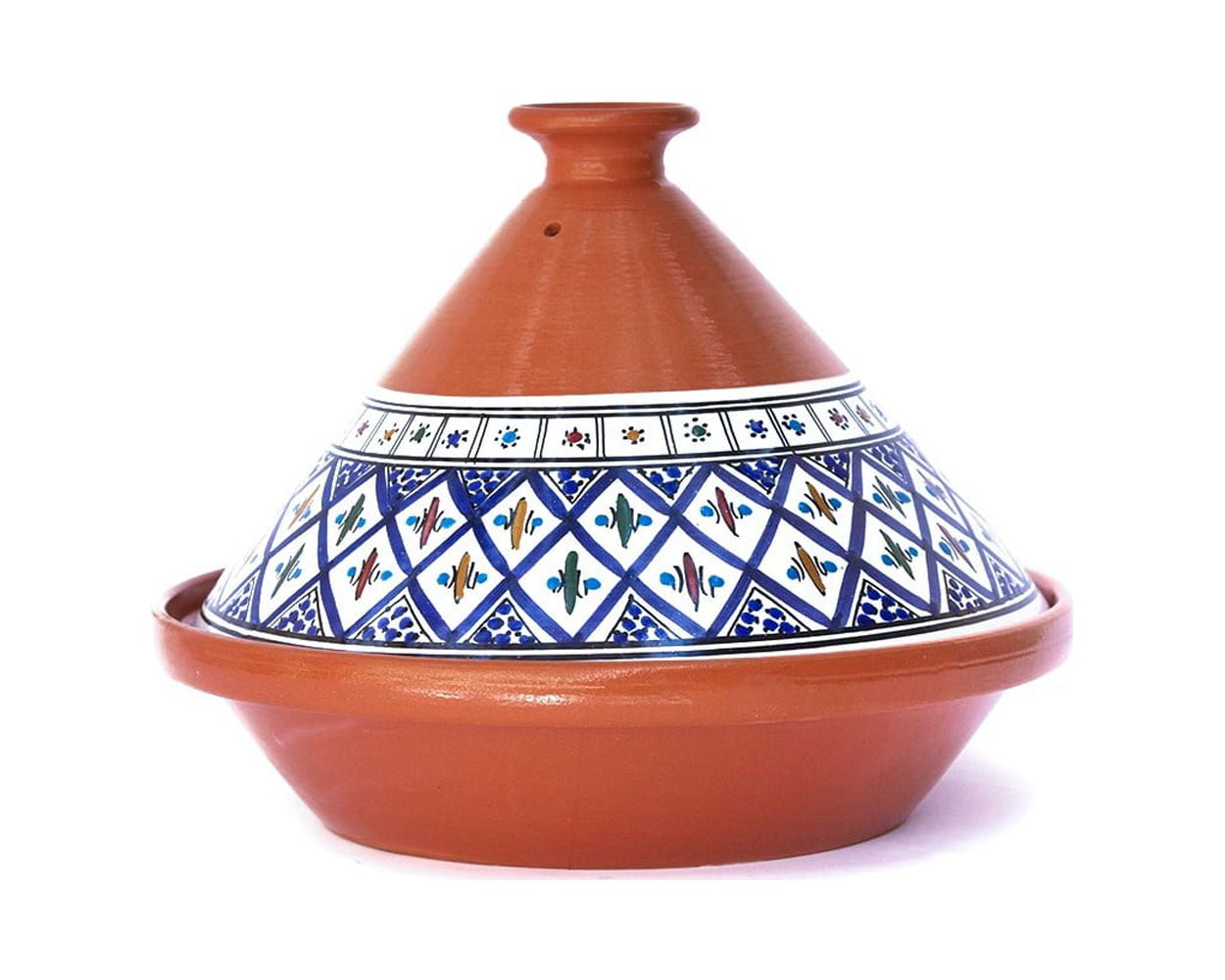 Kamsah Hand Made and Hand Painted Tagine Pot Moroccan Ceramic Pots
