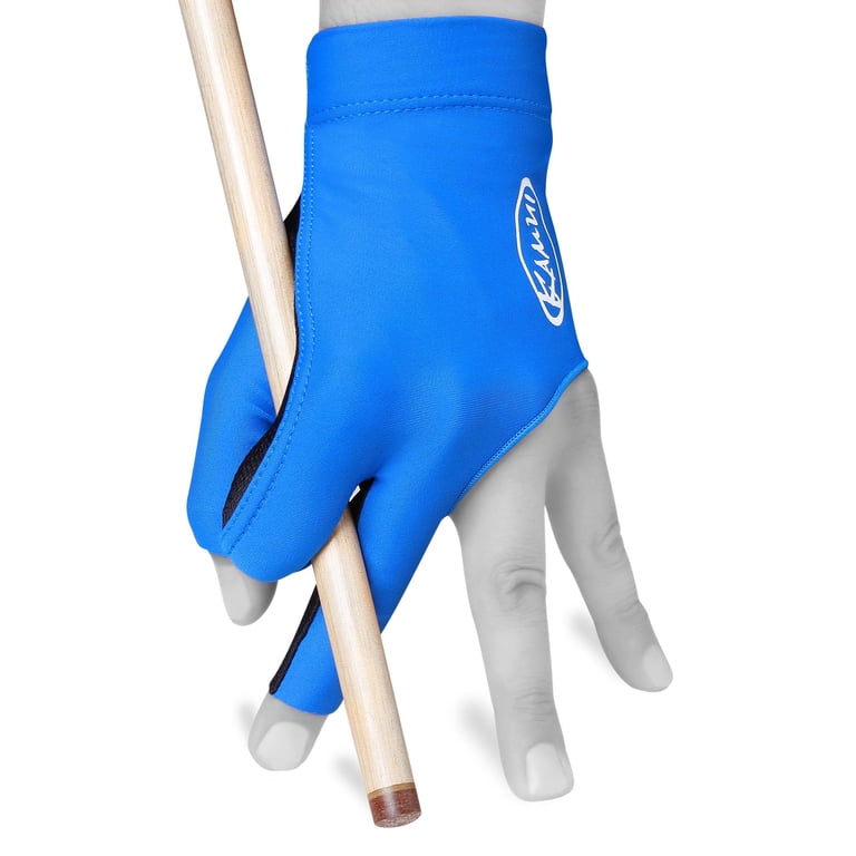 Kamui QuickDry Billiard Glove For LEFT Hand (Right-Handed Players) - Red, Improves Stroke & Reduces Friction