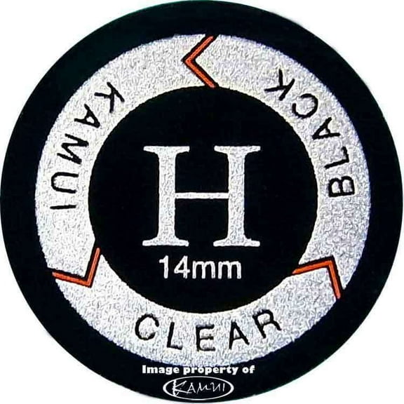 Kamui Clear - Black - Hard - Layered Pool Cue Stick Tip - Leather