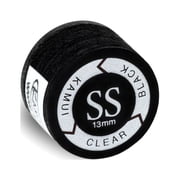 Kamui Clear Black Laminated Pool Billiard Cue Tip - 13 mm - Super Soft