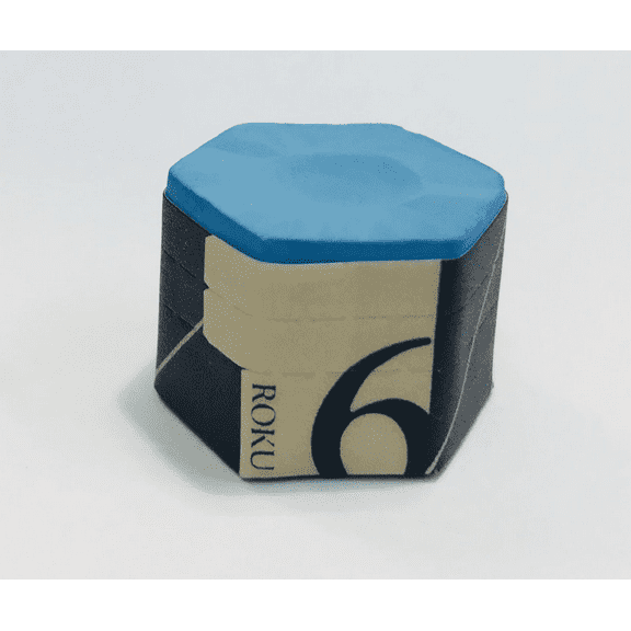 Kamui Roku Chalk - Blue Single Six Sided Less Mess than 1.21/.98 Less Miscues
