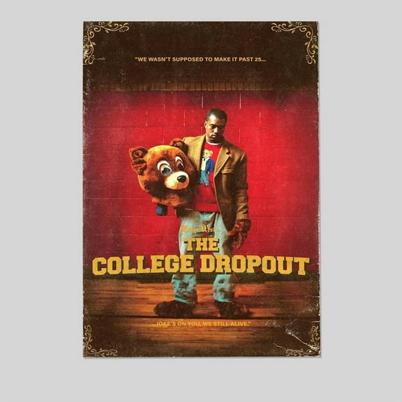Kan.ye We.st The College Dropout Poster, One Sheet Wall Size 24''x36'' -Gategoo
