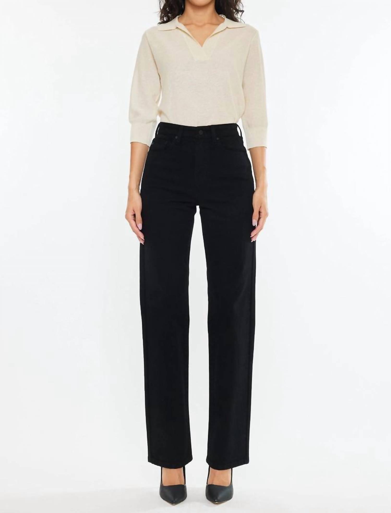 Kandice High Rise True Straight Jean (Kan Can)