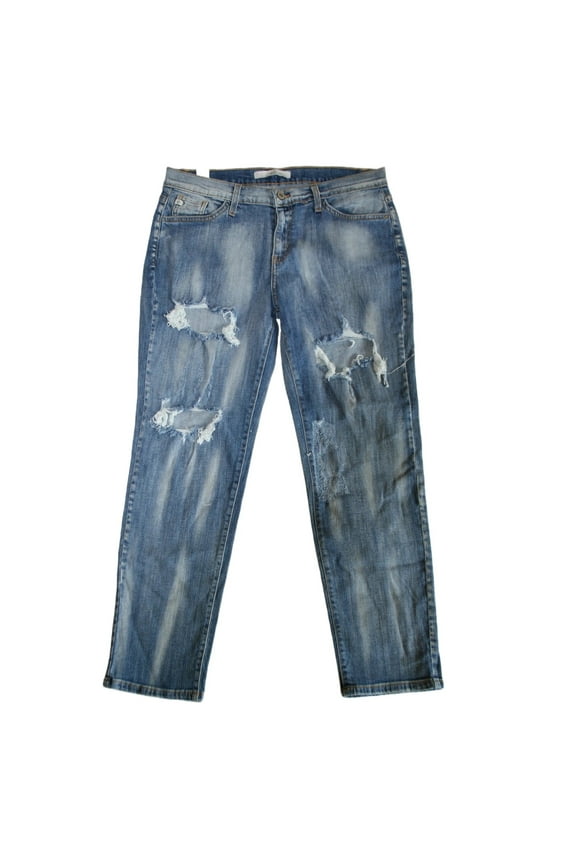 Misses/Women's Boyfriend Jeans With Destructive Look Size 27