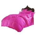 thumbnail image 1 of Kanak Bedding- 5pc Sheet Set with 300GSM Comforter Size-Cal King, 100% Cotton, 600 Thead Count, Colour Hot Pink, 1 of 1