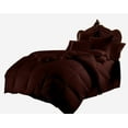 thumbnail image 1 of Kanak Bedding- 5pc Sheet Set with 300GSM Comforter Size-Twin, 100% Cotton, 600 Thead Count, Colour Chocolate, 1 of 1