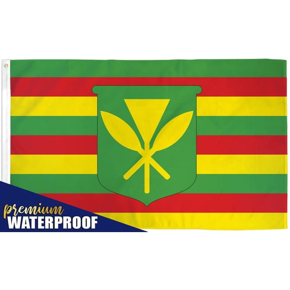 Kanaka Maoli Flag 3x5ft Hawaiian Sovereignty banner HI Aloha USA State Dorm Cave