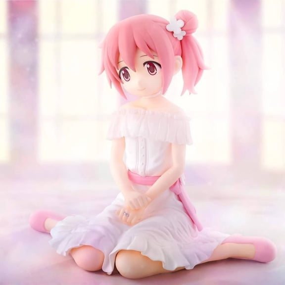Kaname Madoka Character Action Figures Anime Puella Magi Madoka Magica Figurine Peripheral Decoration(4In-Pink)#1427