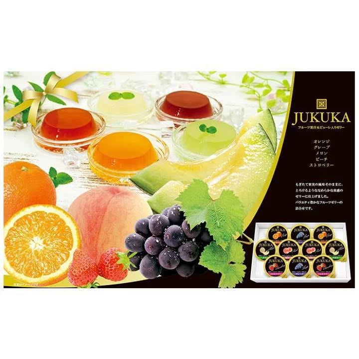 Kanazawa Kenroku Seika Jukuka Ripe Fruit Jelly Gift 10pieces 什錦