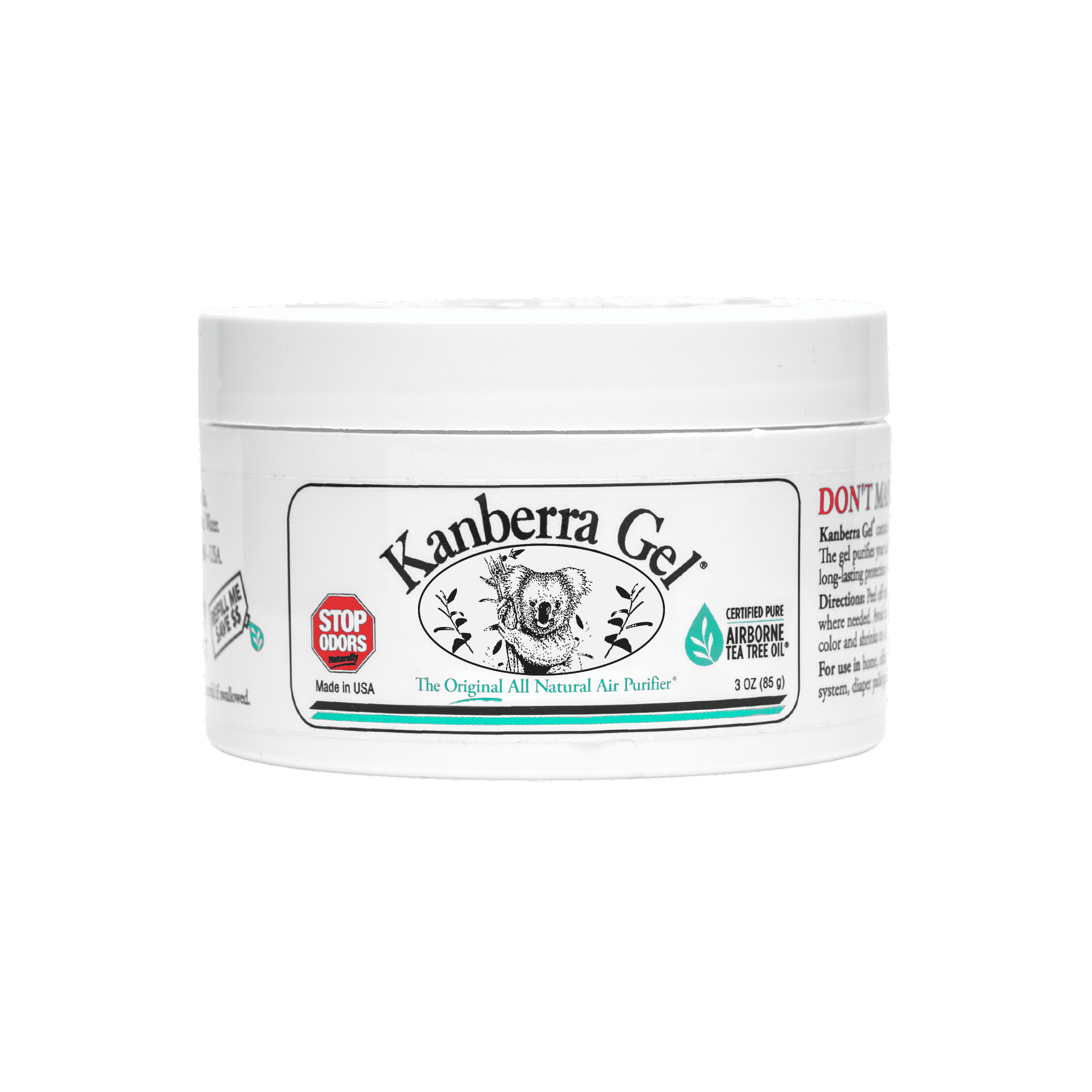 Kanberra Gel Air Freshener, All Natural Odor Removing Gel Air Purifier with Pure Tea Tree Oil, 3