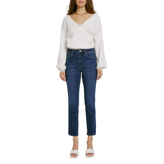 Kancan - Adaline High-Rise Slim Straight Jeans (28.5" Inseam) - KC11252