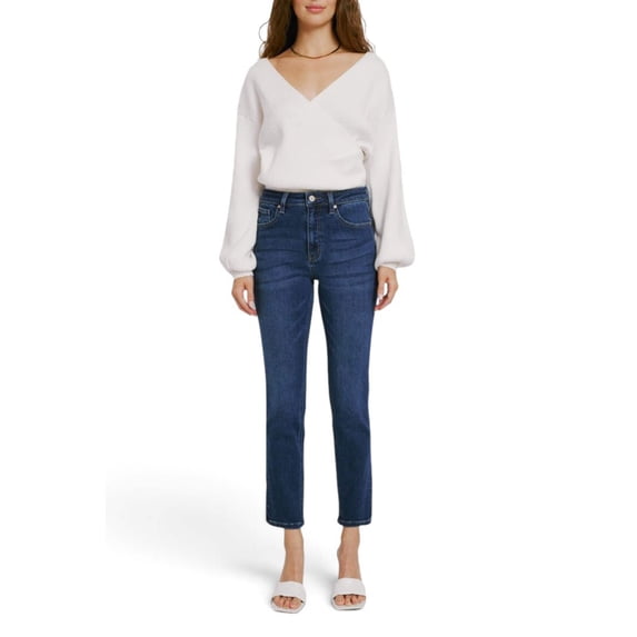 Kancan - Adaline High-Rise Slim Straight Jeans (28.5" Inseam) - KC11252