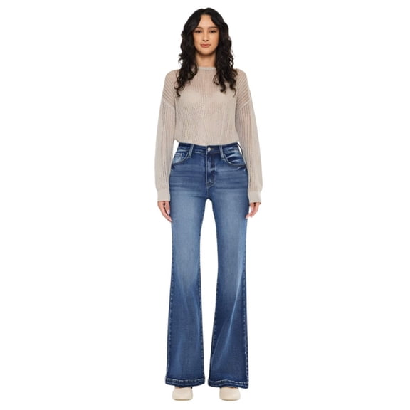 Kancan - Avonlea High-Rise Wide Flare Jeans (32" Inseam) - KC20024