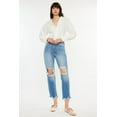thumbnail image 1 of Kancan Distressed Frayed Hem Cropped Jeans, 1 of 5