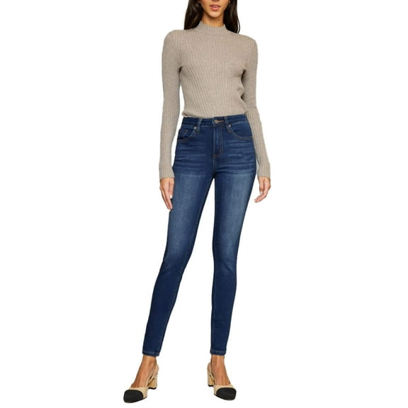Kancan - Misa High-Rise Super Skinny Jeans in Essential Dark Wash (30" Inseam) - ESSENTIAL, KC11253