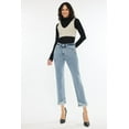 thumbnail image 1 of Kancan Raw Hem High Rise Straight Jeans, 1 of 7
