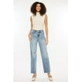 thumbnail image 1 of Kancan Ultra High Rise Distressed Straight Jeans, 1 of 5