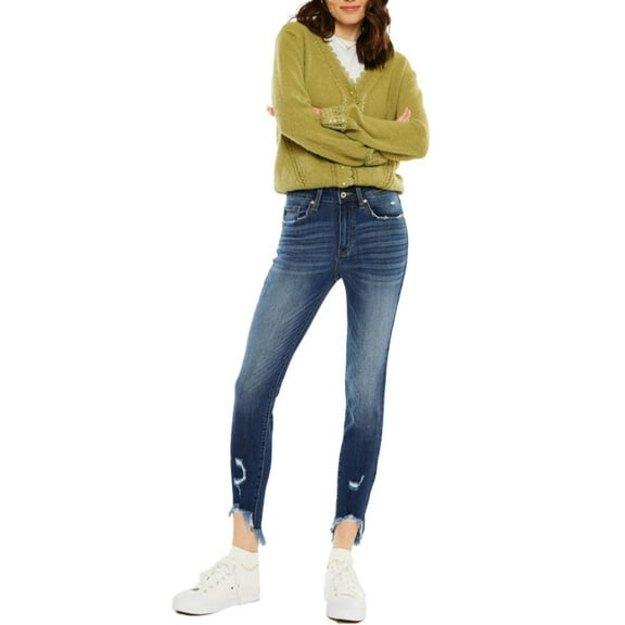 Kancan - Women's High Rise Ankle Skinny Jeans - kc8395