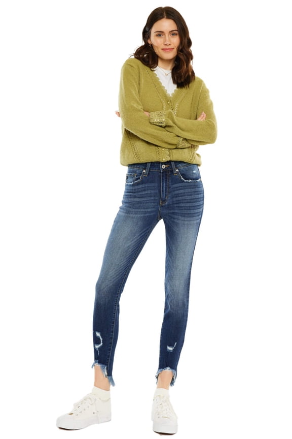 - Women's High Rise Ankle Skinny Jeans - kc8395