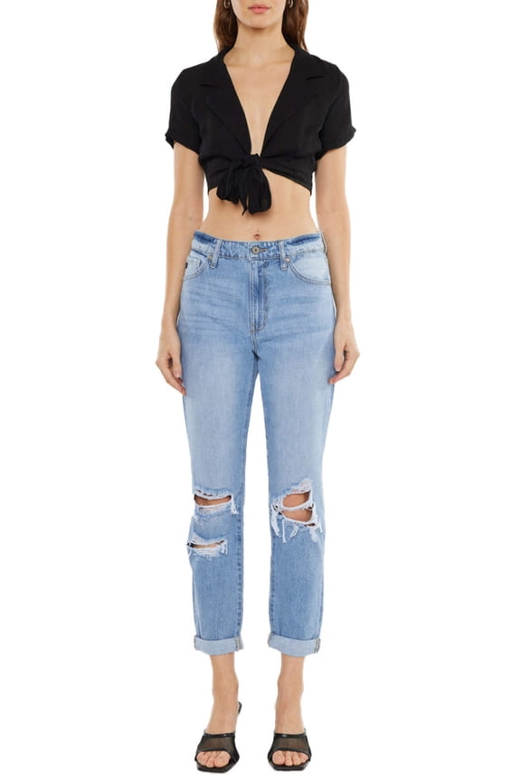 - Women's High Rise Mom Jeans - kc8579L