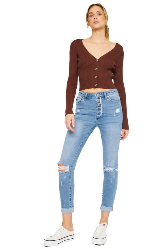 - Women's High Rise Mom Jeans - kc8580L