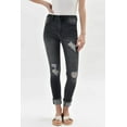 thumbnail image 1 of Kancan - Women's High Rise Distressed Cuffed Ankle Skinny Jeans - KC7299, 1 of 10