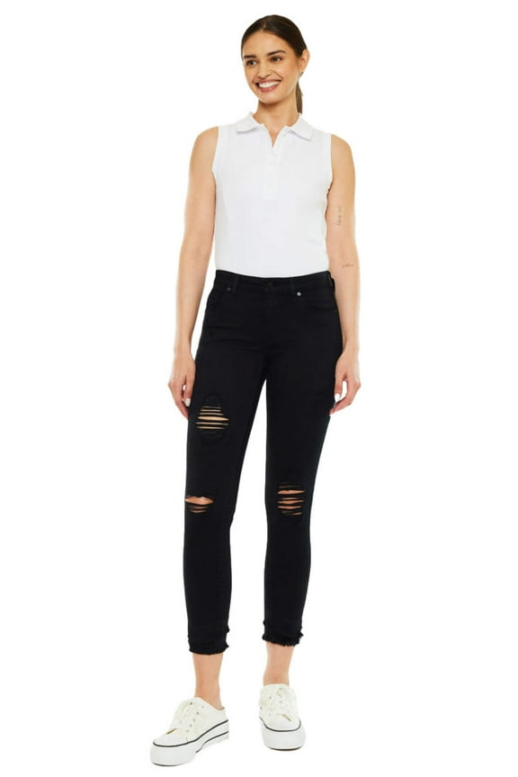 - Women's Mid Rise Ankle Skinny Jeans - kc6204