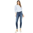thumbnail image 1 of Kancan - Women's Mid Rise Ankle Skinny Jeans - kc6204, 1 of 11
