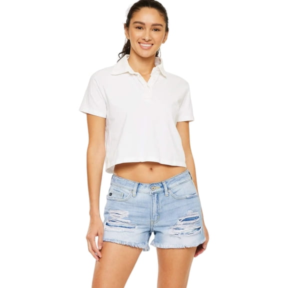 Kancan - Women's Mid Rise Shorts - kc8377 ST