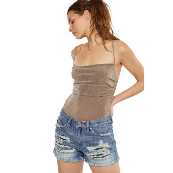 Kancan - Women's Mid Rise Shorts - kc8377 ST
