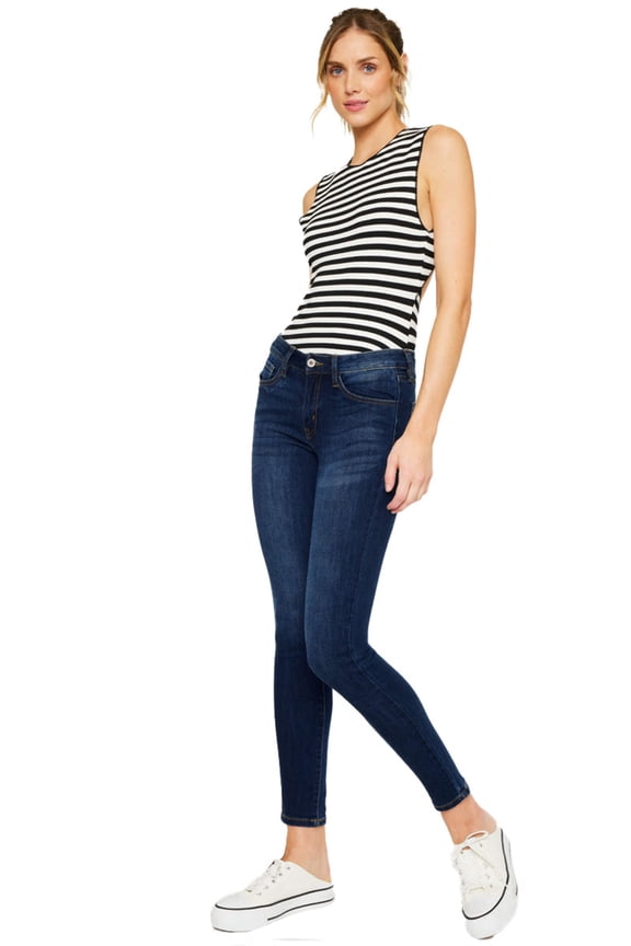 - Women's Mid Rise Super Skinny Jeans - Basic - KC7092