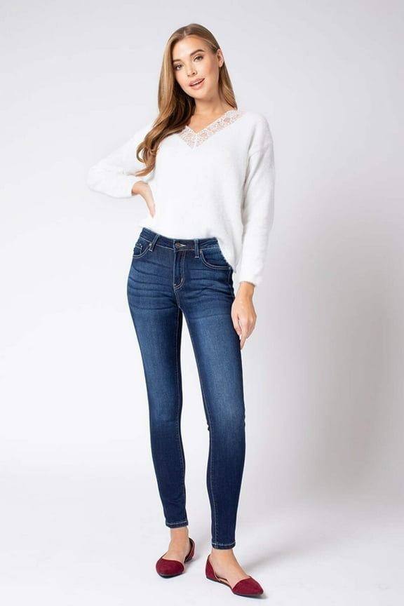 - Women's Mid Rise Super Skinny Jeans - (29.5" Inseam) - KC7085