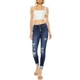 thumbnail image 1 of Kancan - Women's Stretchy Five Pocket Distressed High Waist Jeans - ST, 1 of 11