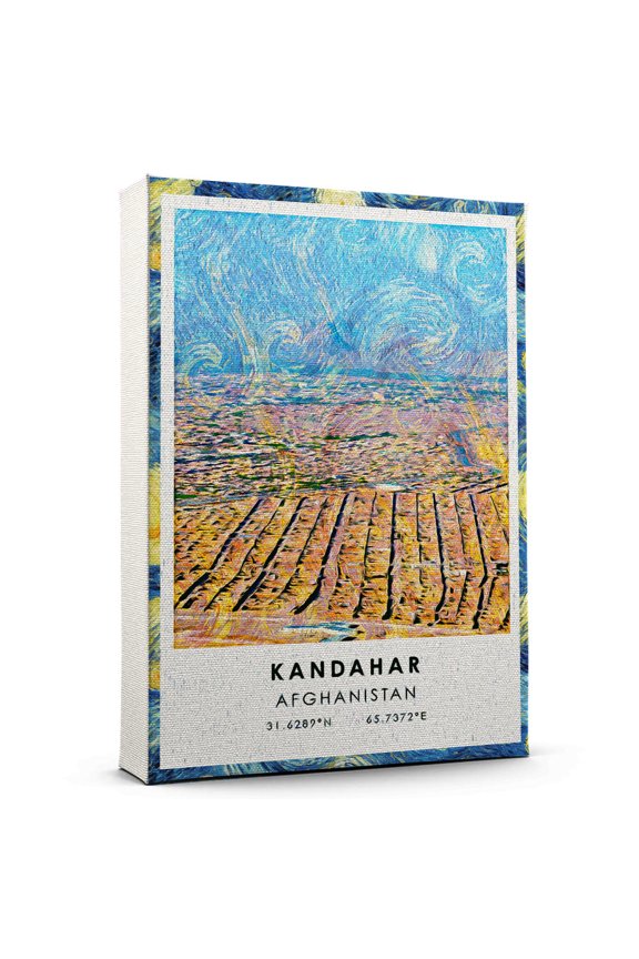 Kandahar Travel Canvas, Afghanistan Travel Art Canvas, Kandahar Travel City Canvas, Travel Artwork Canvas
