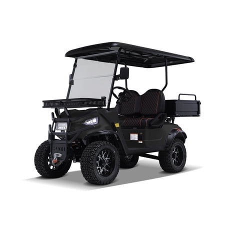 Kandi Electric Golf Cart Kruiser 2P Ranch AGM (Matte Black)