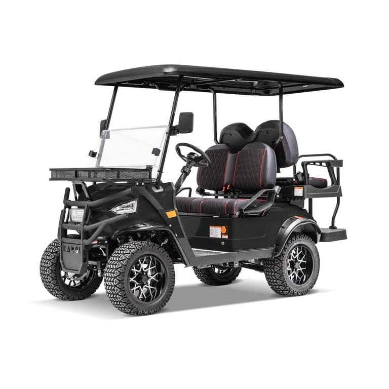 Kandi Kruiser 4P Electric Golf Cart for Adults, Matte Black
