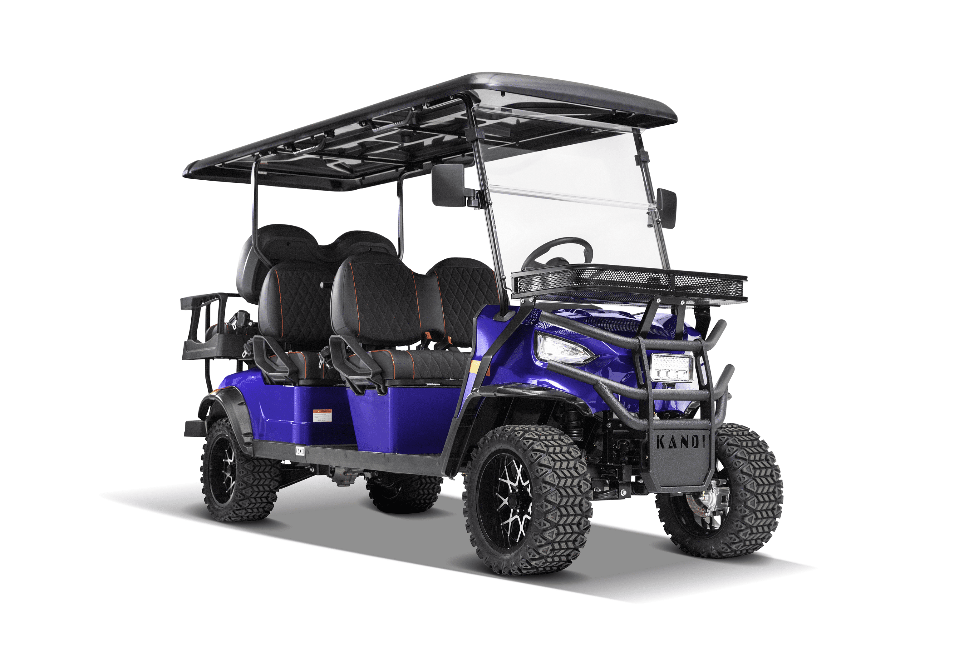 Kandi Electric Golf Cart Kruiser 6P AGM (Black) - Walmart.com