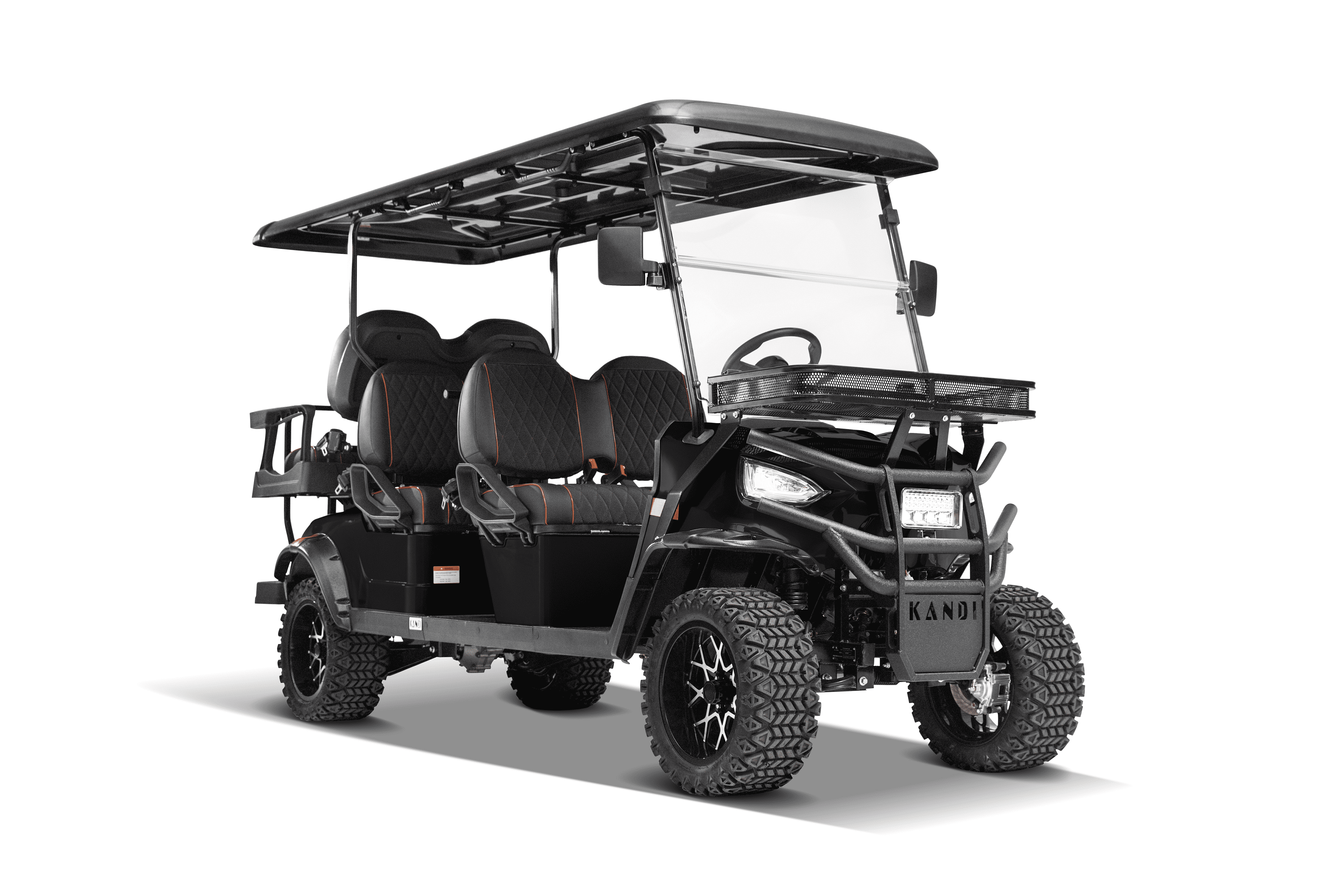 Kandi Golf Carts Reviews Consumer Reports Kandi Kruiser 6P Electric Golf Cart for Adults, Matte Black, AGM