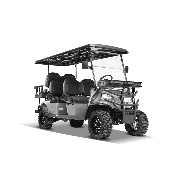 Kandi Kruiser 6P Electric Golf Cart, Silver, Ride with Style and
