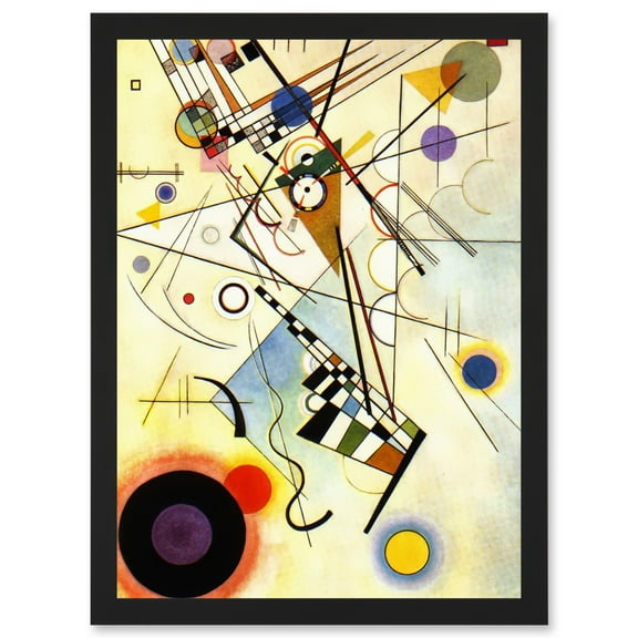 Kandinsky Composition VIII A4 Artwork Framed Wall Art Print