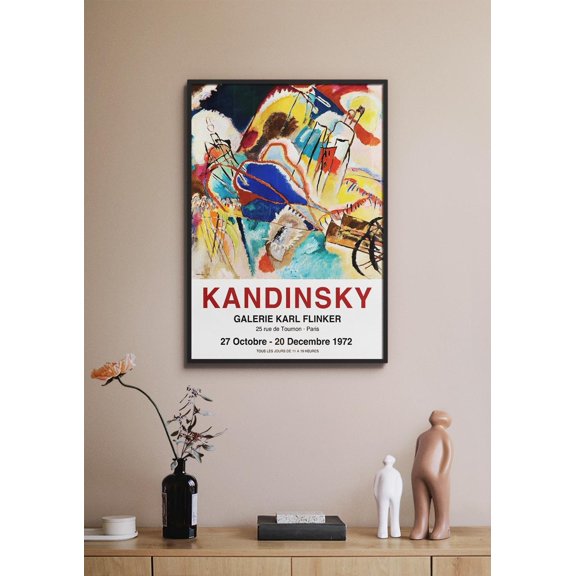 Kandinsky Exhibition Poster Mid Century Modern Print Kandinsky Improvisation Painting, Modern Home In Various Sizes , Poster Print Only