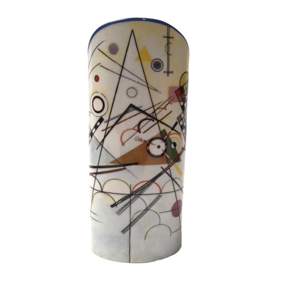 Kandinsky Modern Art Ceramic Flower Vase 9.2H Beswick Parastone SDA25