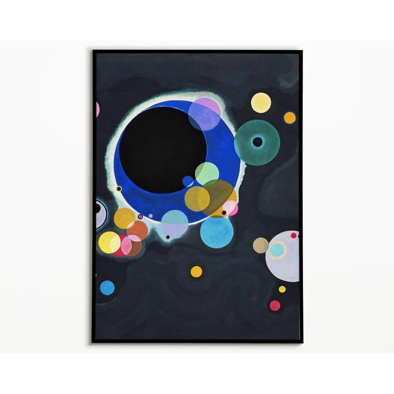 Kandinsky Several Circles Poster, Wall Art, Poster Print, Art Prints, Modern Art, Abstract Art, Art Print, Circle Poster, Home Decor, Wall Art, Modern Wall Decor, 8x12 UNFRAMED