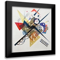 Kandinsky, Wassily 12x13 Black Modern Framed Museum Art Print Titled - On White II, 1923