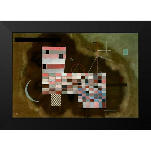 Kandinsky, Wassily 14x11 Black Modern Framed Museum Art Print Titled - Massive Structure 1932
